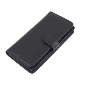 Majesty North 3023 Telefon Girişli Siyah Deri Cüzdan