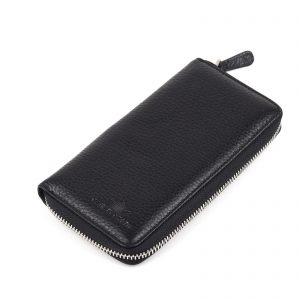 Majesty North 3025 Unisex Fermuarlı Cüzdan Siyah