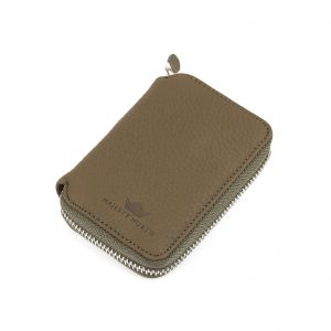 Majesty North 739 Mini Fermuarlı Deri Cüzdan Yeşil