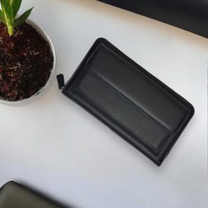 Majesty North 3600 Telefon Girişli Siyah Deri Cüzdan