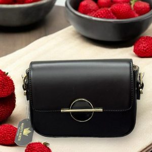 Majesty North Tokalı Deri Askılı Kadın Omuz Çantası 2805 Siyah